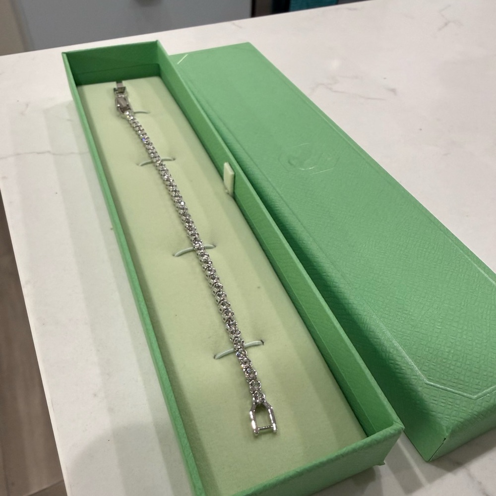 NWT Swarovski // Silver Crystal Bracelet